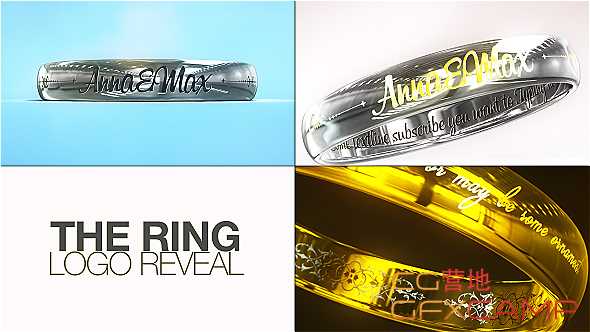 AE模板-戒指文字Logo介绍 The Ring Logo Reveal