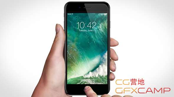 AE模板-iPhone 7手机APP手势点击滑动展示动画 Phone 7 App & Gestures