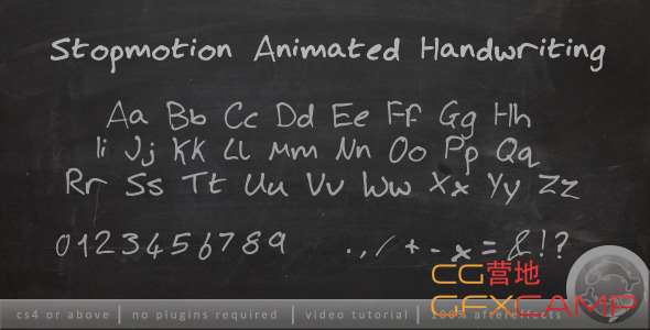 AE模板-定格手写文字动画 Stopmotion Handwriting