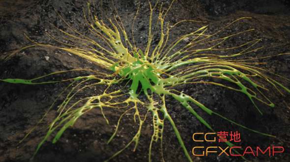 Cinema-4D-Alien-Slime-Effect-with-X-Particles-Tutorial