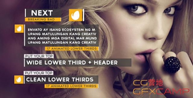 VIDEOHIVE Clean Lower Thirds