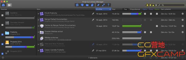 Final Cut Library Manager