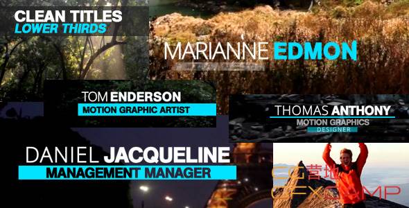 VideoHive Clean Titles Lower Thirds