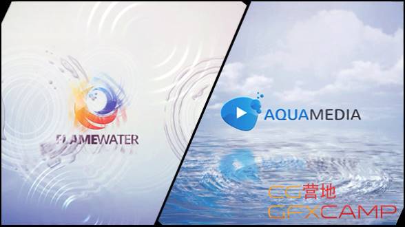 Clean Logo V03 Water Ripples