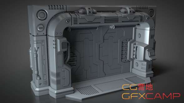Cinema-4D-Modeling-a-Sci-Fi-Blast-Door-Tutorial
