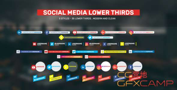 Social Lower Thirds 19892660
