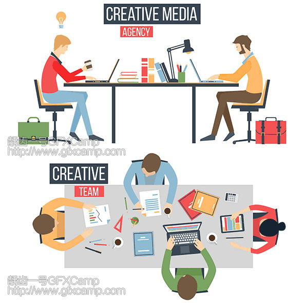 Flat-Corporate-People