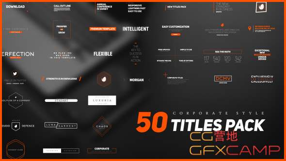 50 Stylish Corporate Titles Pack