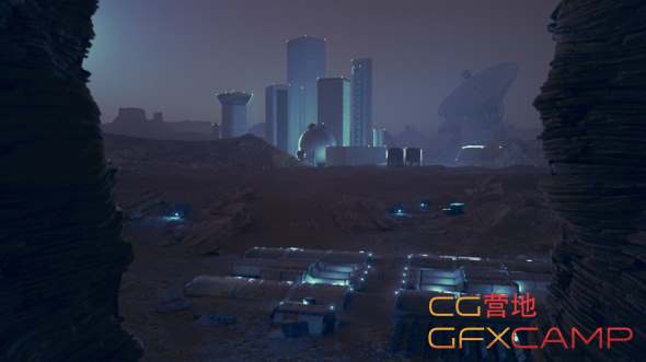 Cinema-4D-Creating-a-Space-Colony-using-KitBash3d-Models-and-Octane-Tutorial