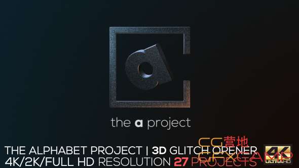 The Alphabet Project3D Glitch Opener