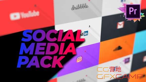 Flat Social Media Pack For Premiere Pro