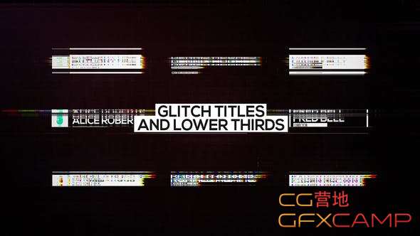 Glitch Titles and Lower Thirds 23285684