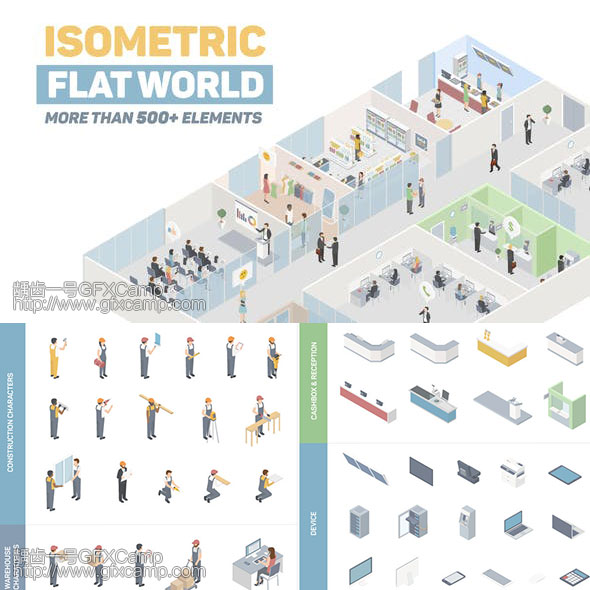 Isometric-Flat-World