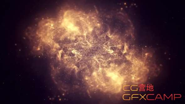 Gold Particle Logo Reveal 293820