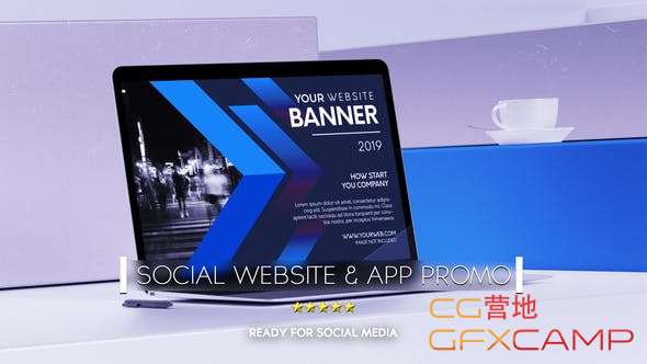Social Website Promo & App Promo 24852284