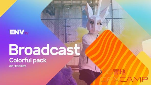 Broadcast ID Colorful Pack Mogrt 25656542