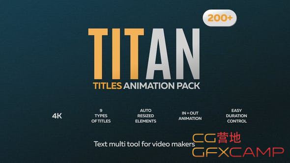 Titan - 200 Animated Titles Pack 28036062