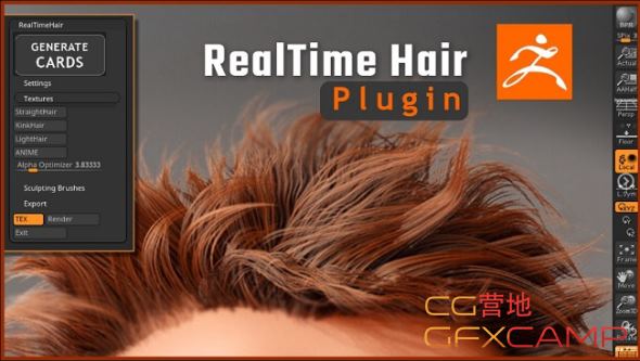 ZBrush – Real-time Hair Plugin